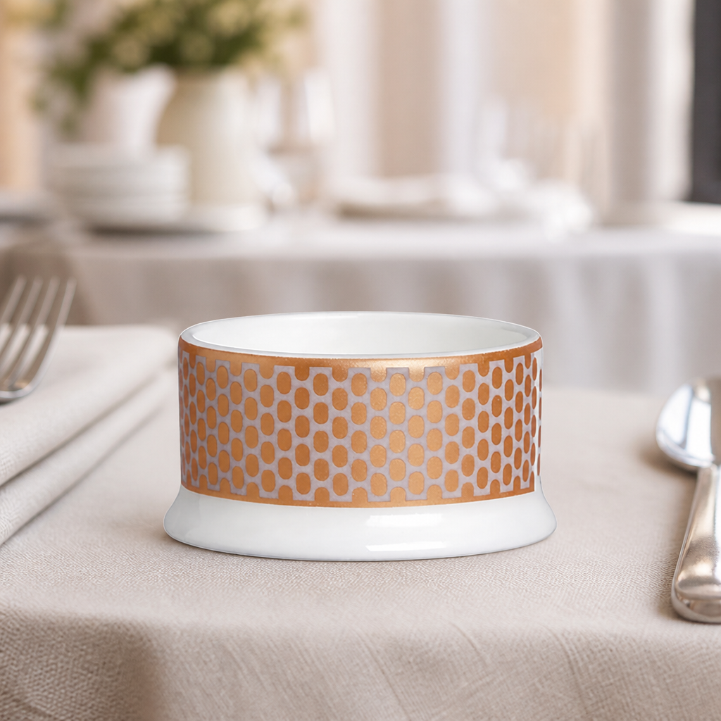 24 pack of 65x33mm commercial condiment pots in bone china