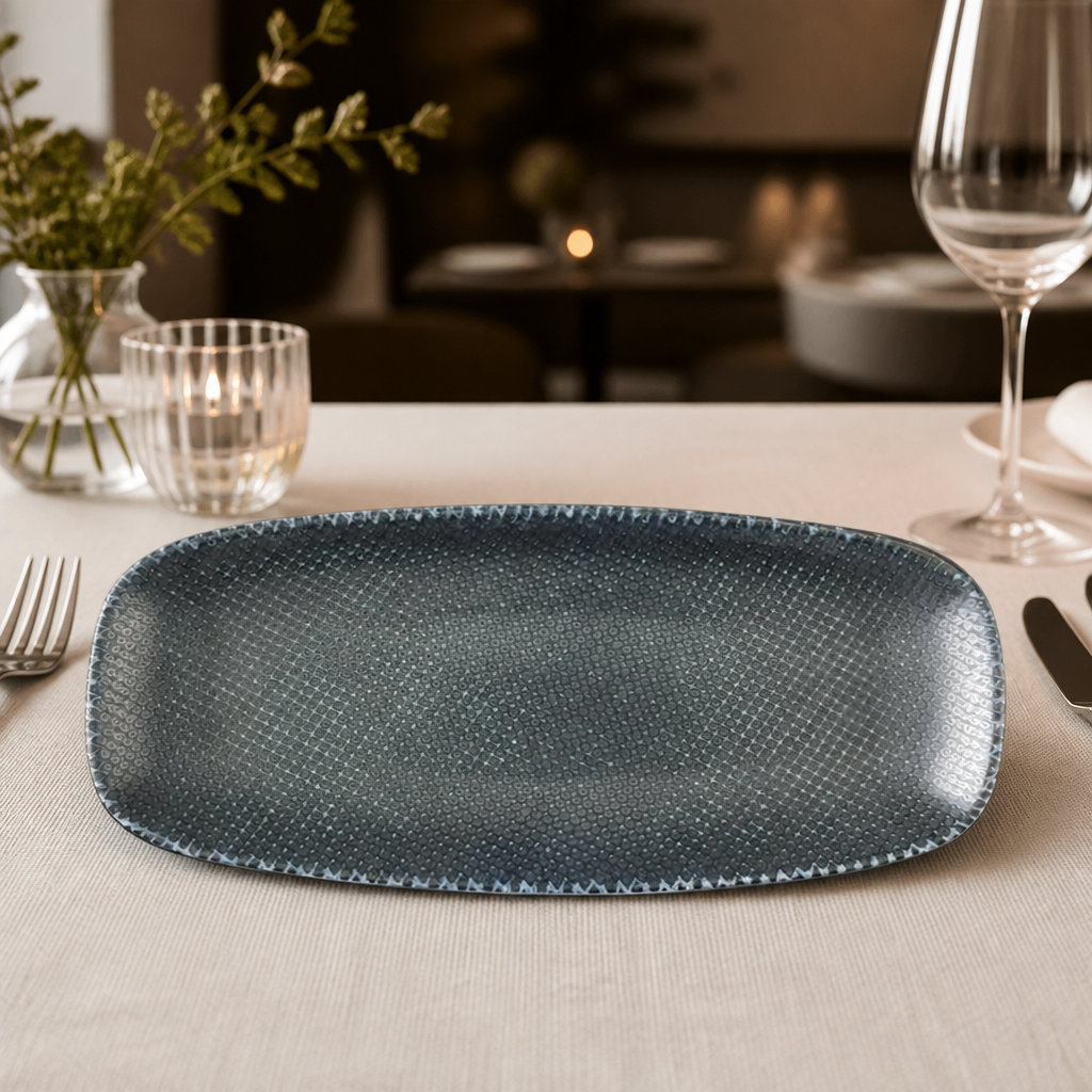 Commercial Chef's Oblong Plates 280x152mm - 12 Pack
