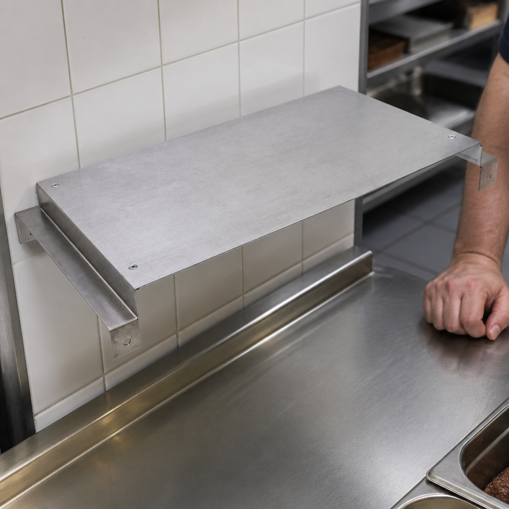 Commercial wall brackets for electric grill installation