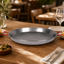 Commercial Carbon Steel Paella Pan 46cm Heavy Duty Cooking