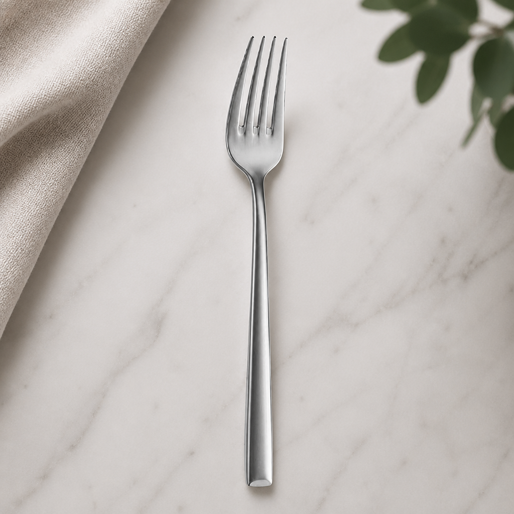 Commercial Dessert Forks Set of 12 - Modern Stainless Steel