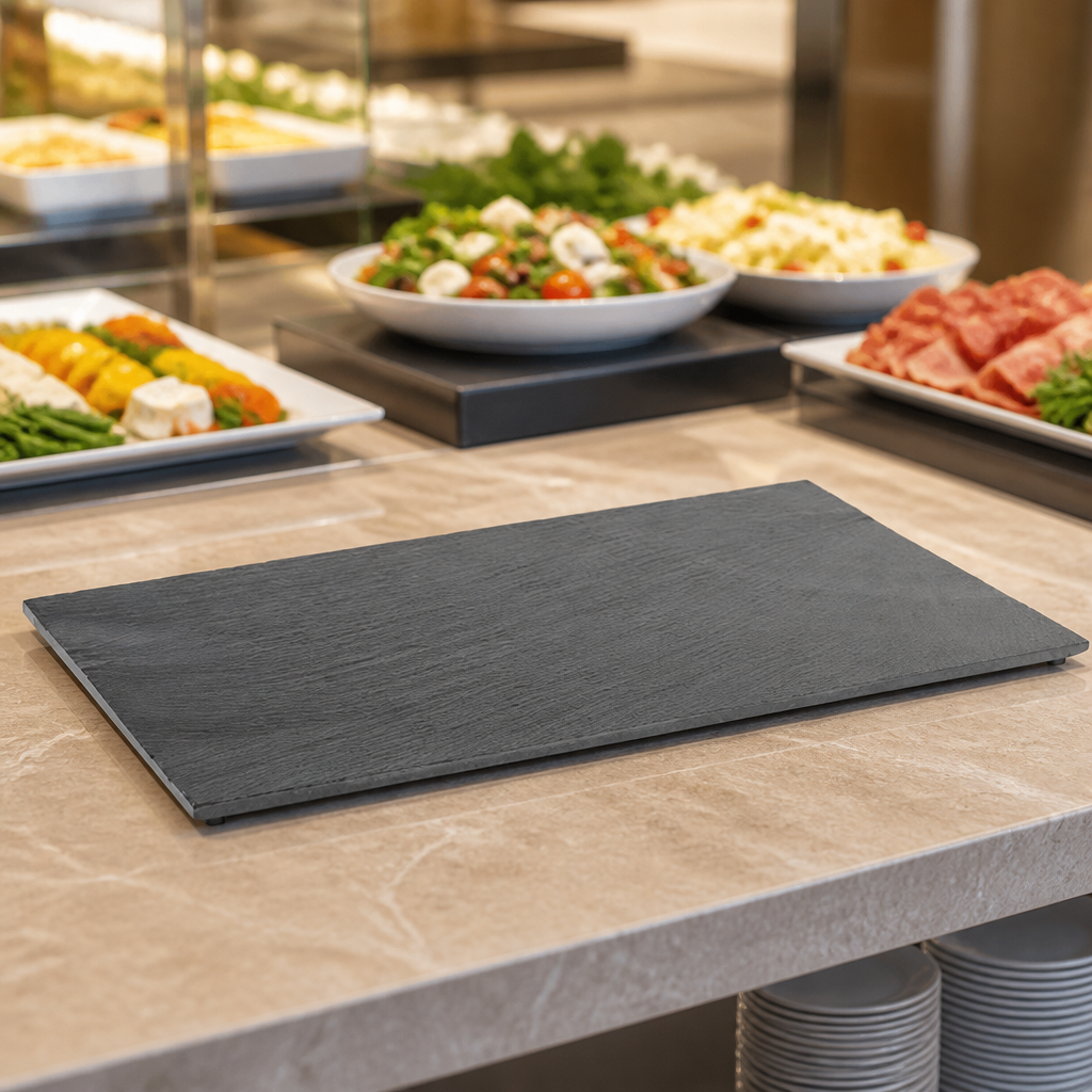 Commercial Slate Tray GN 1/1 530x325mm for catering use