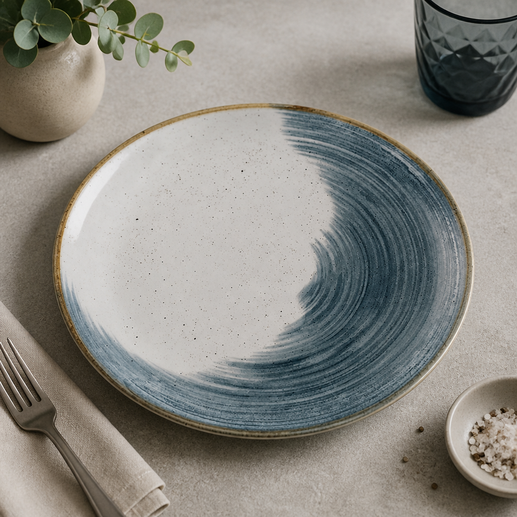Commercial Accents Coupe Plates 286mm Blueberry 12 Pack