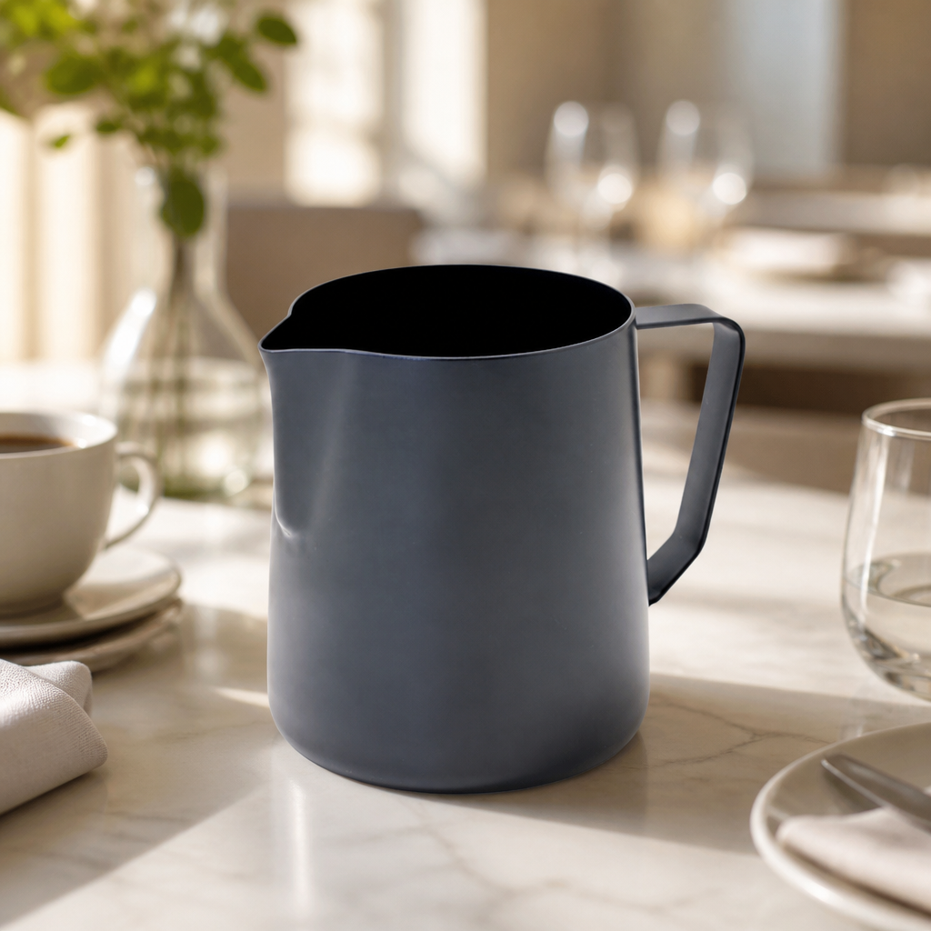 1Ltr Commercial Milk Frothing Pitcher in Matte Black