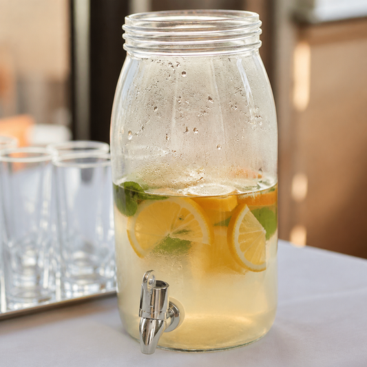 3L Commercial Glass Drinks Dispenser with Airtight
