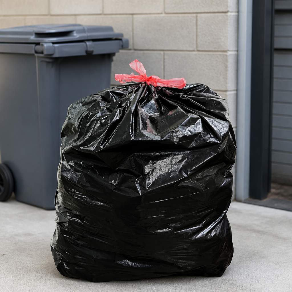 70L Medium Duty Commercial Bin Bags Black Pack of 50