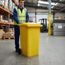 Premium 240 Litre Wheelie Bin with Heavy Duty Rubber Wheels and Secure Hinged Lid for Efficient Waste Collection