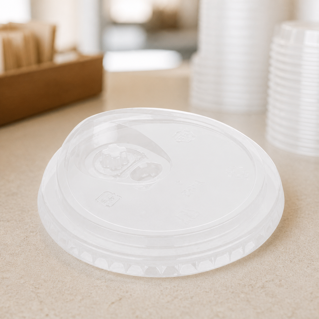 Recyclable rPET Strawless Lids for 12/16/20oz Cold Cups 400 Pack