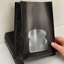 Recyclable Paper Sandwich Bags With Window 250 Pack Black