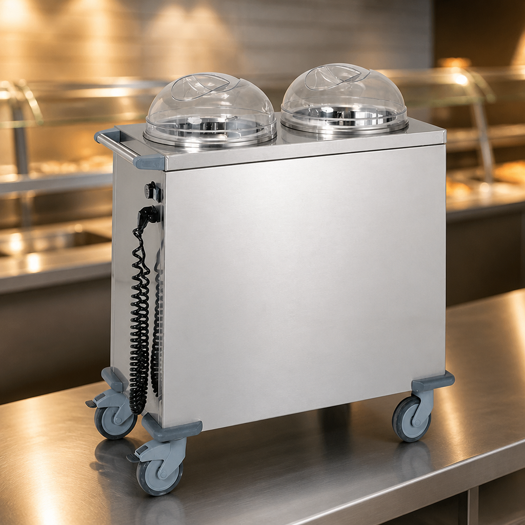 Commercial Double Stack Heated Plate Warmer for 120 plates