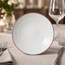 Commercial Coupe Bowls 259mm Red Bead Band 12 Pack
