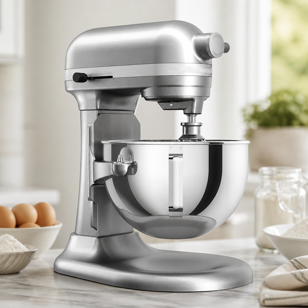 5.2L Commercial Countertop Stand Mixer in Contour Silver