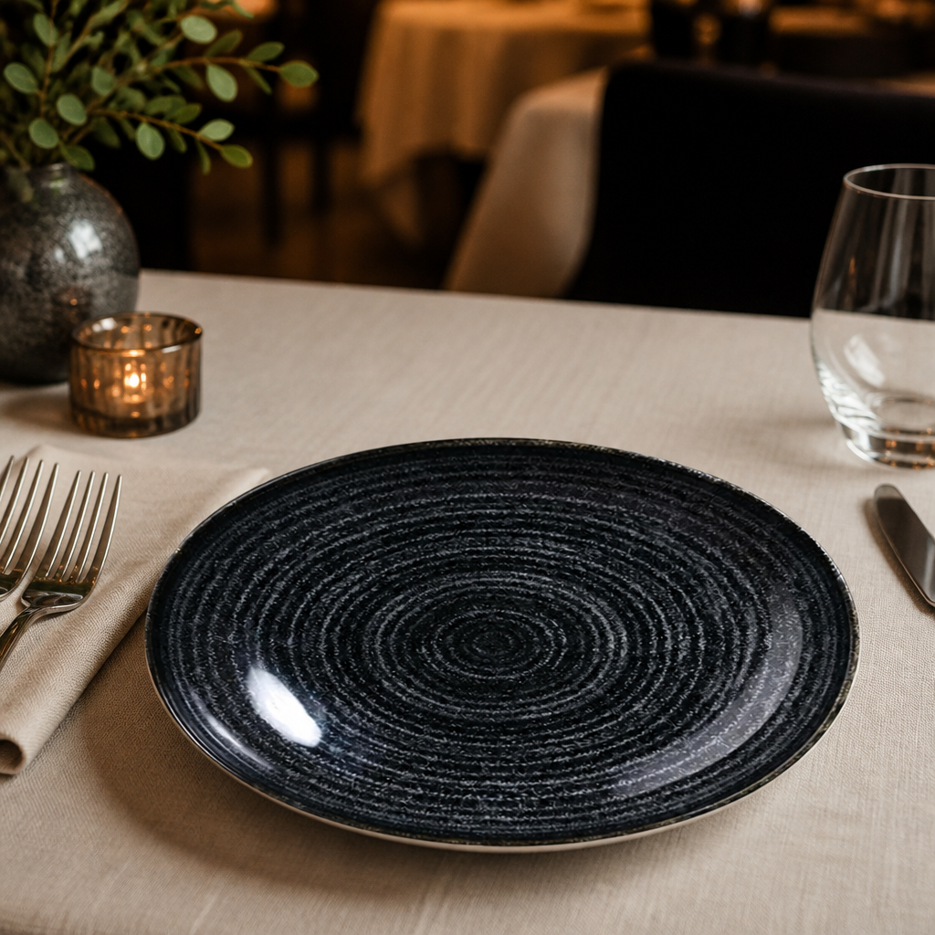 Commercial Coupe Bowls 248mm Charcoal Black 12 Pack