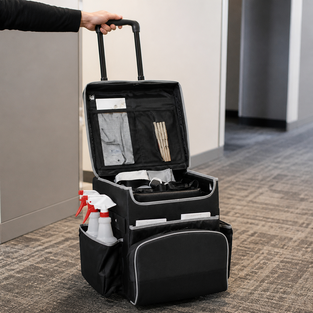 Commercial Housekeeping Quick Cart Small Transport Trolley