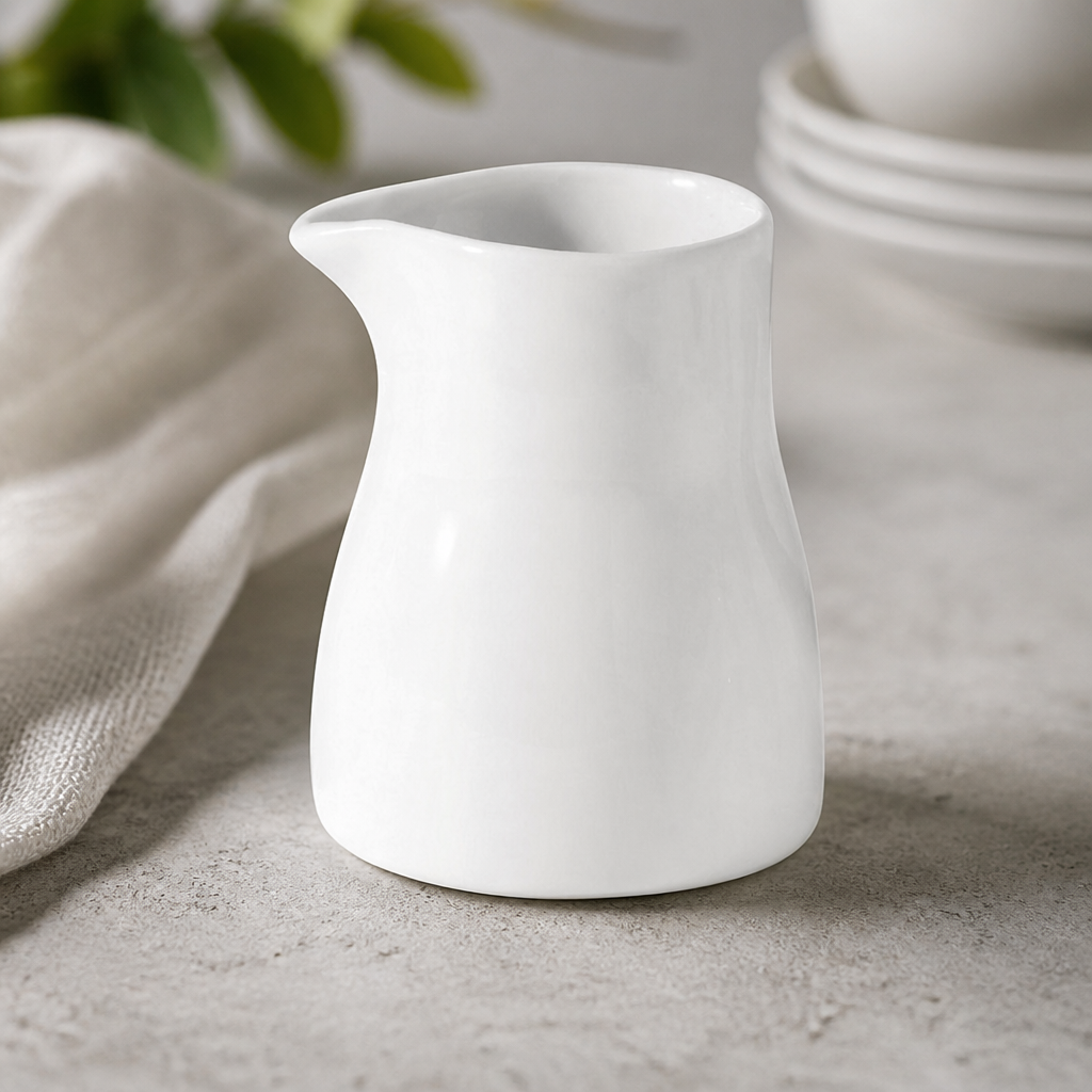 Commercial Porcelain Cream Jugs 50ml 6 Pack
