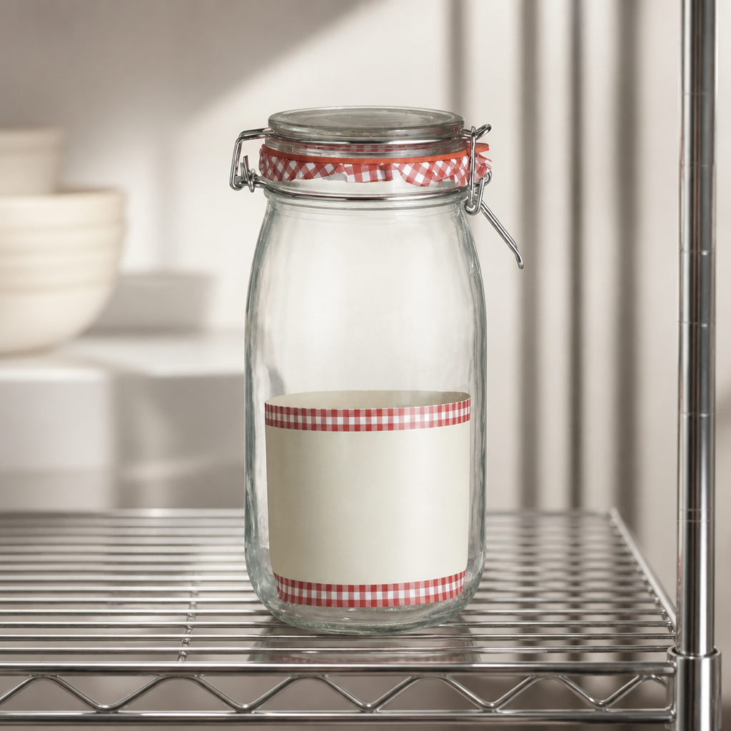 2L Commercial Glass Preserve Jar with Airtight Clip Top