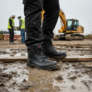 Premium Non-Metallic Waterproof Safety Boots with Dual Footbed System for Harsh Environments