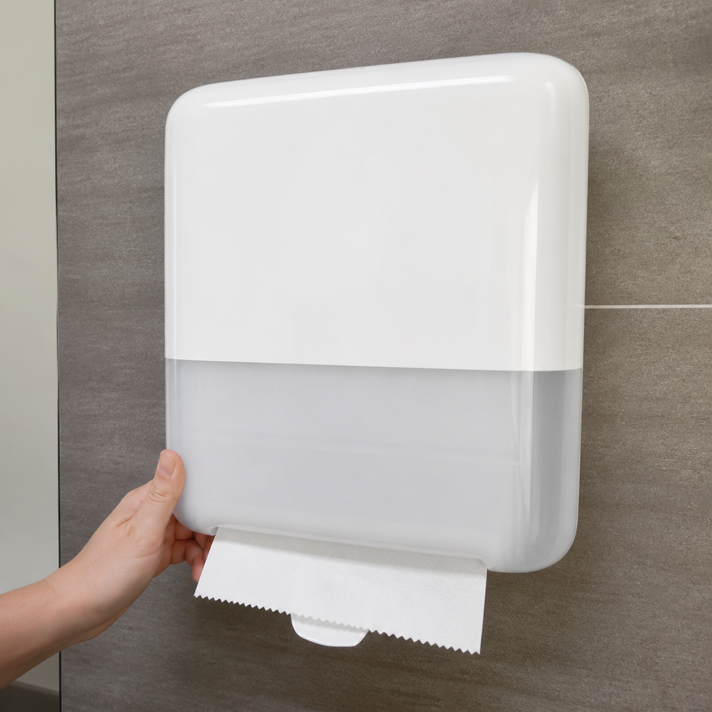 Large capacity commercial hand towel roll dispenser