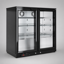 Commercial Back Bar Cooler 225Ltr with 2 Doors Galvanised Steel