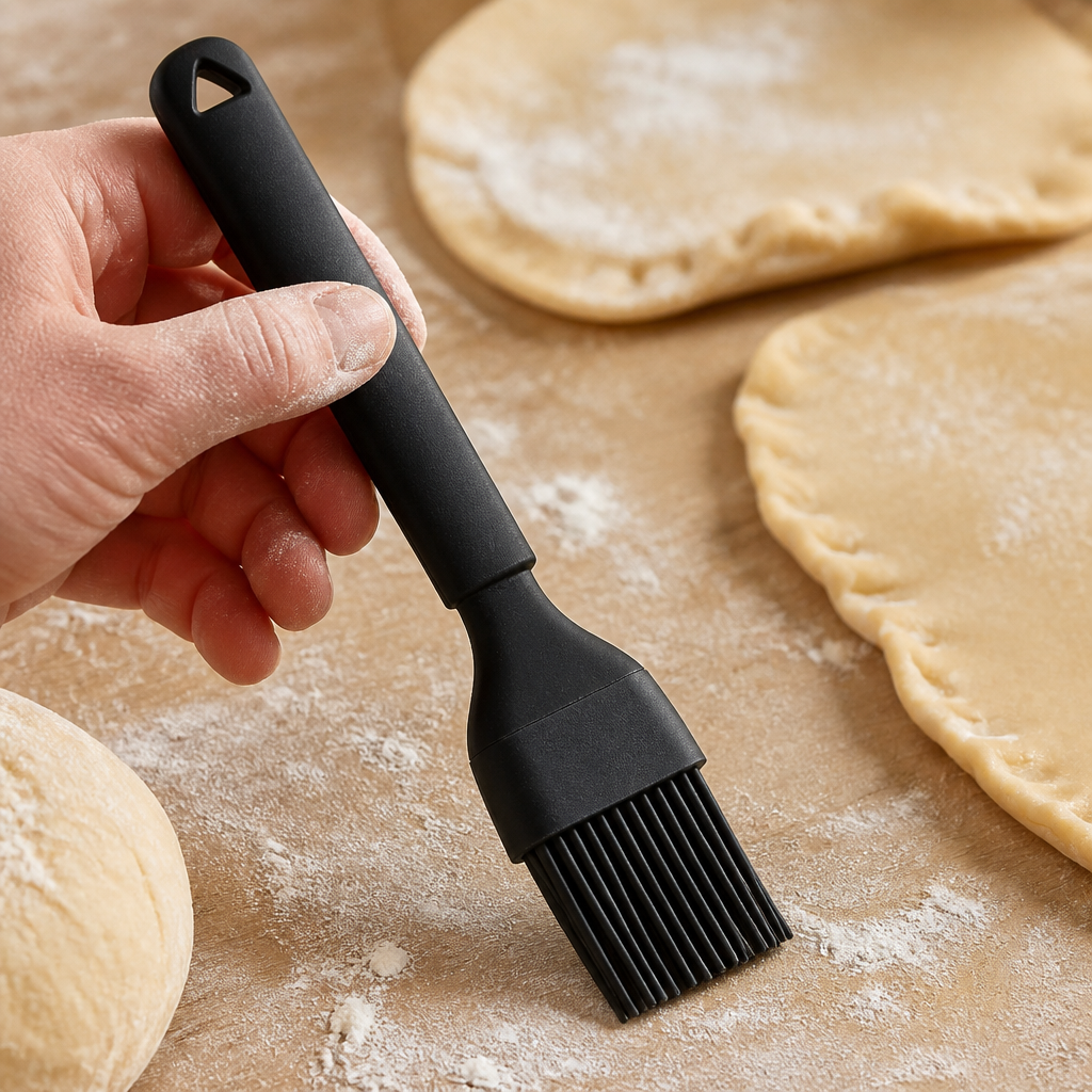 19cm High Heat Silicone Cooking Brush for plating and garnishing