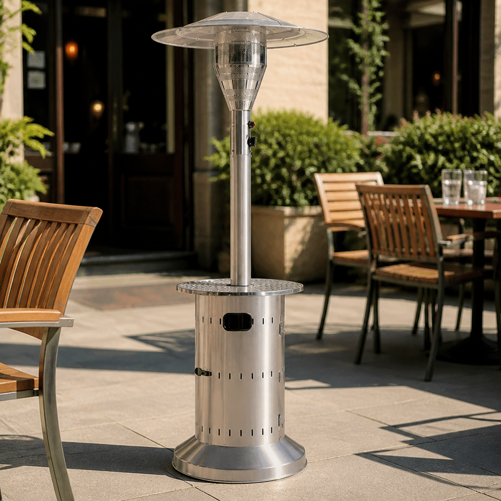 15kW Commercial Patio Heater with Safety Features and Mesh Guard