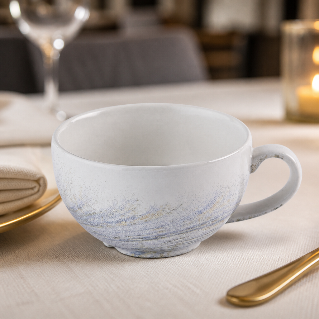 Commercial Cappuccino Cups 103ml - 12 Pack Durable Ceramic