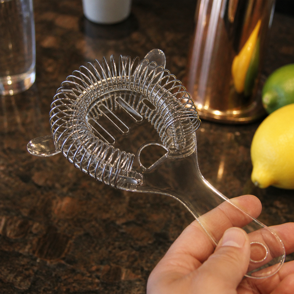 Commercial 2-Ear Cocktail Strainer for bartenders and mixologists