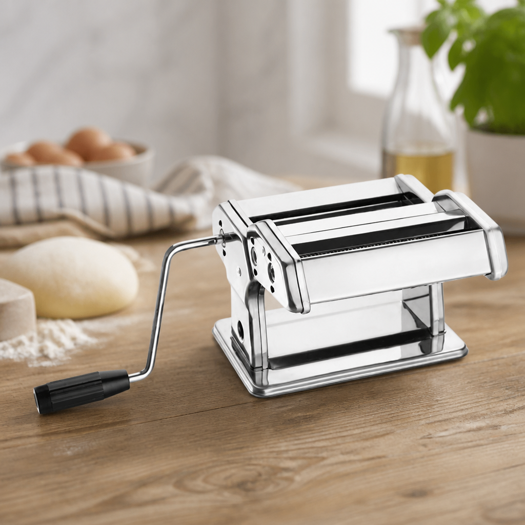 Commercial 8 Inch Pasta Machine with Adjustable Thickness Settings