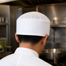 Commercial Chef Beanie Hat with Elasticated Fit for Comfort