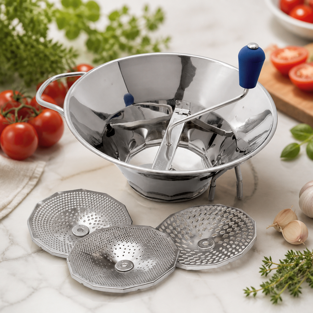 Commercial Stainless Steel Moulin Soup Strainer 1-1.5kg Capacity