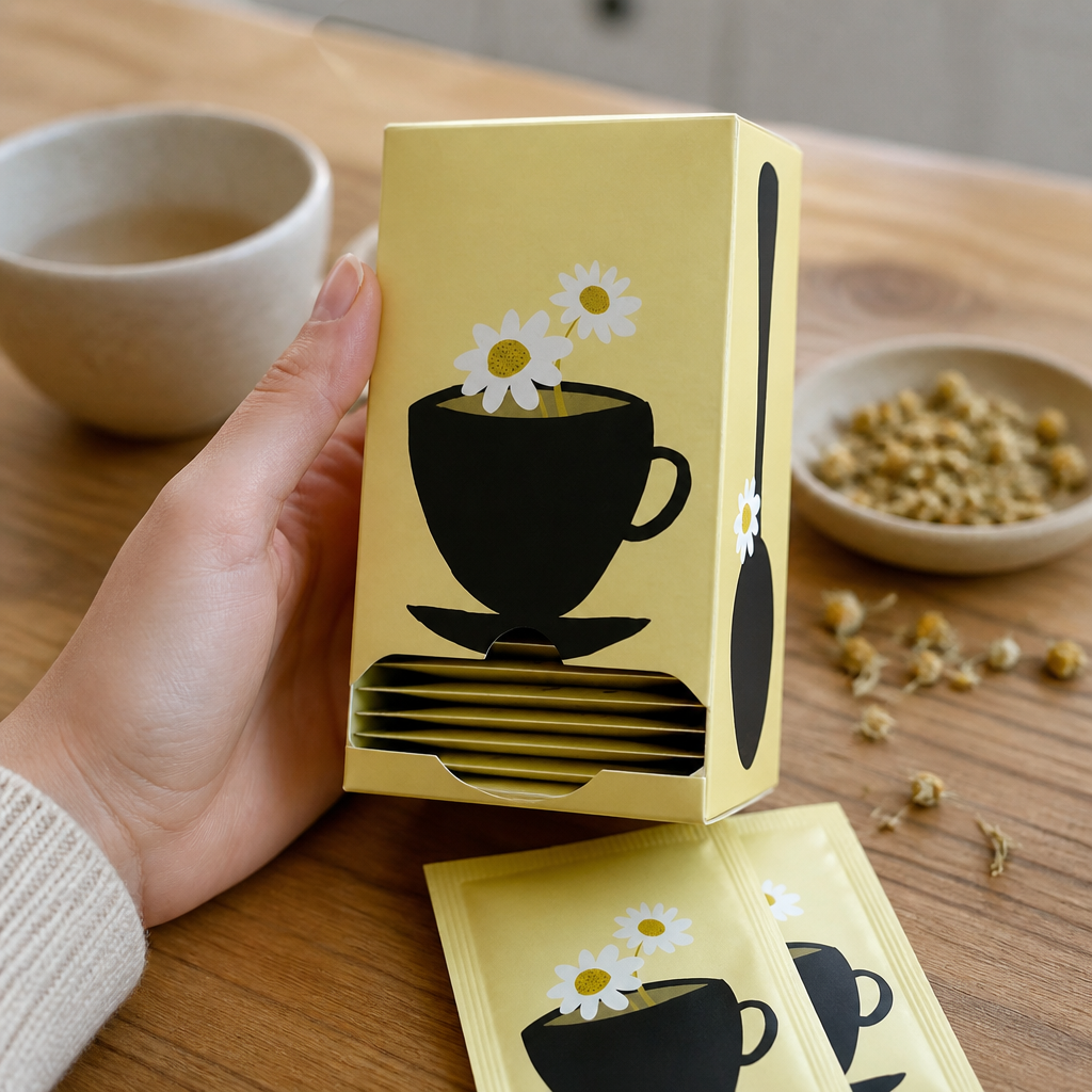 Fairtrade Organic Chamomile Tea Bags 6 x 25 Pack Biodegradable