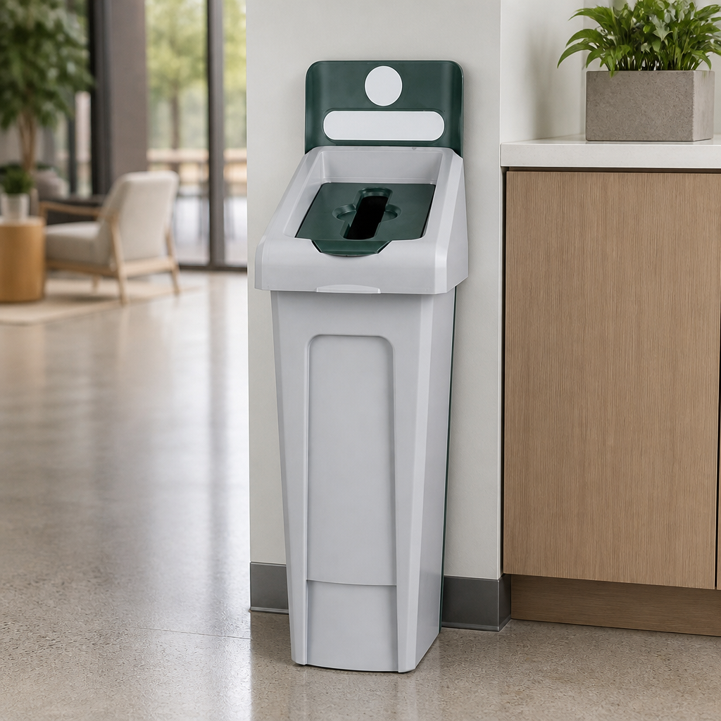 87Ltr Commercial Mixed Recycling Station Waste Bin