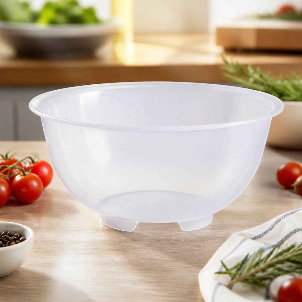 Commercial 2.5L polypropylene mixing bowl, dishwasher safe