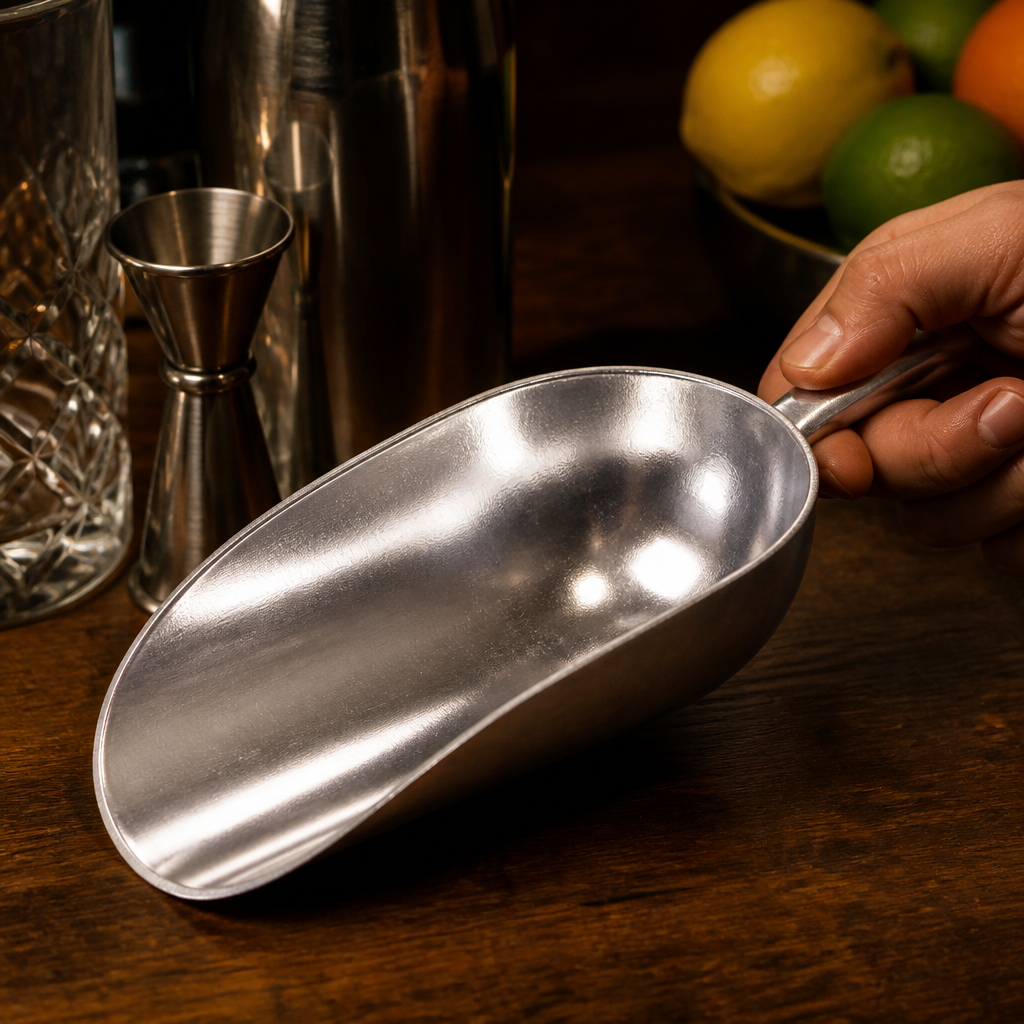 24oz Commercial Aluminium Ice Scoop for bars and catering