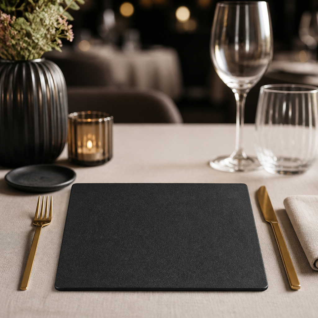 Commercial Melamine Tiles Black 258mm 6 Pack