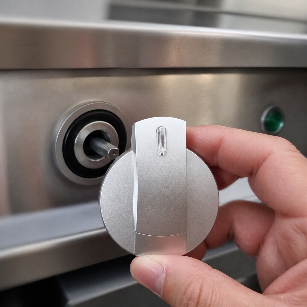 Stainless steel replacement knob for Bains Marie units