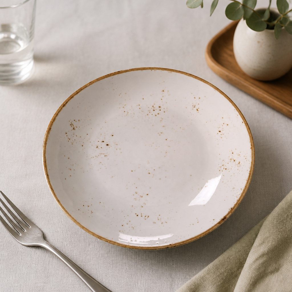 Commercial Coupe Plates 253mm - 24 Pack Porcelain