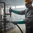 Premium Nitrile Gauntlet Gloves with Enhanced Grip and Long Cuffs for Chemical Protection