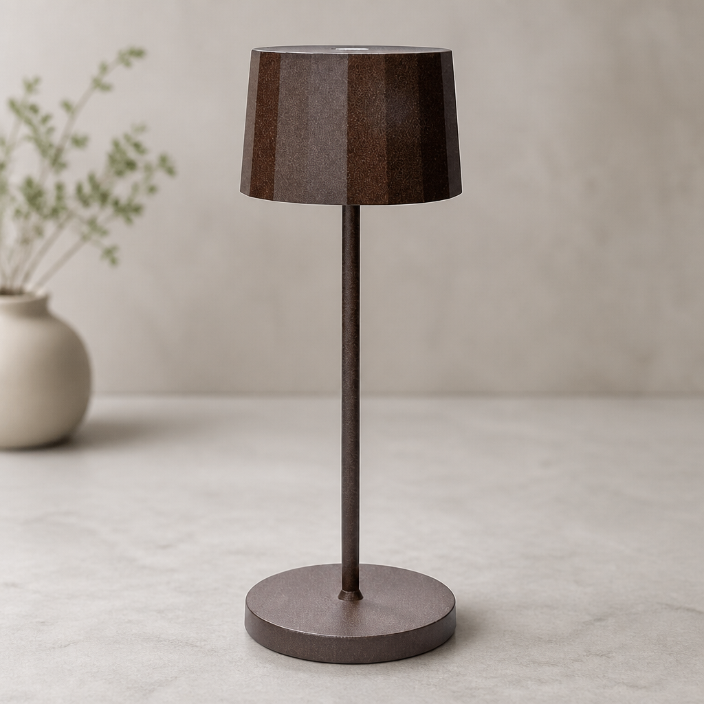 Commercial Rechargeable Table Lights 76x203mm Corten 6 Pack