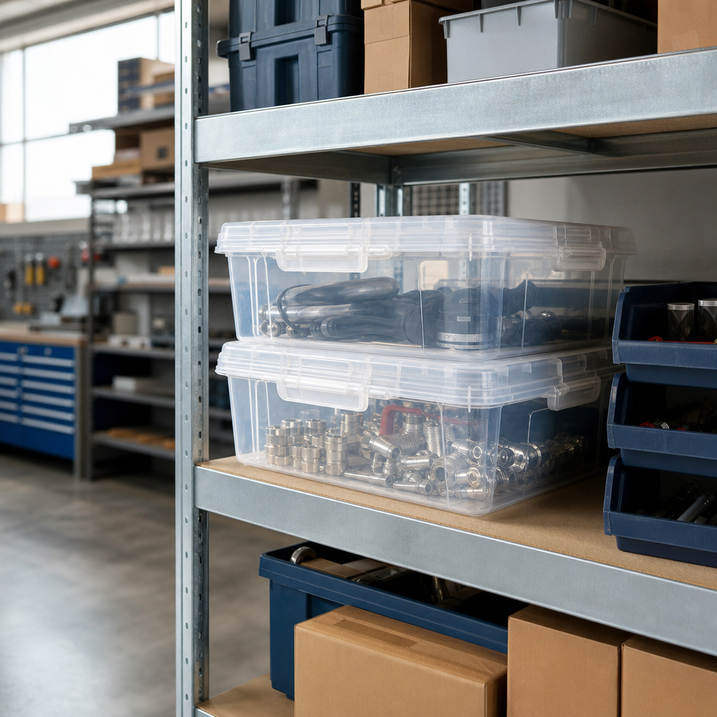 2.5 L Clear Clip Lock Plastic Storage Box