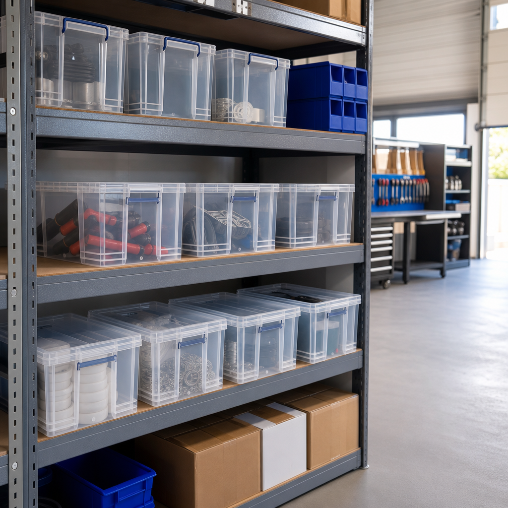 20 Litre Clear Plastic Storage Boxes with Lids