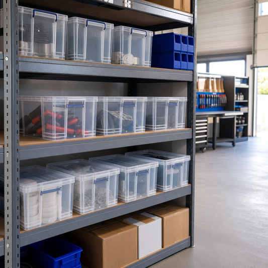 20 Litre Clear Plastic Storage Boxes with Lids
