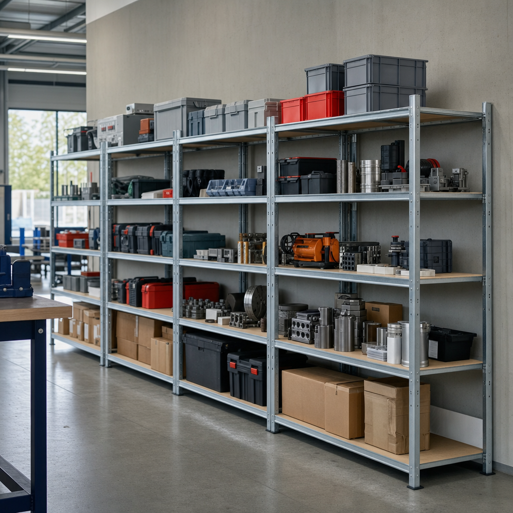 2000mm High Tubular Steel Shelving Bays