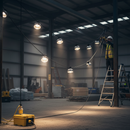 High-Performance LED Festoon Lighting Kit with 50W Power and 22M Cable for Construction and Site Use