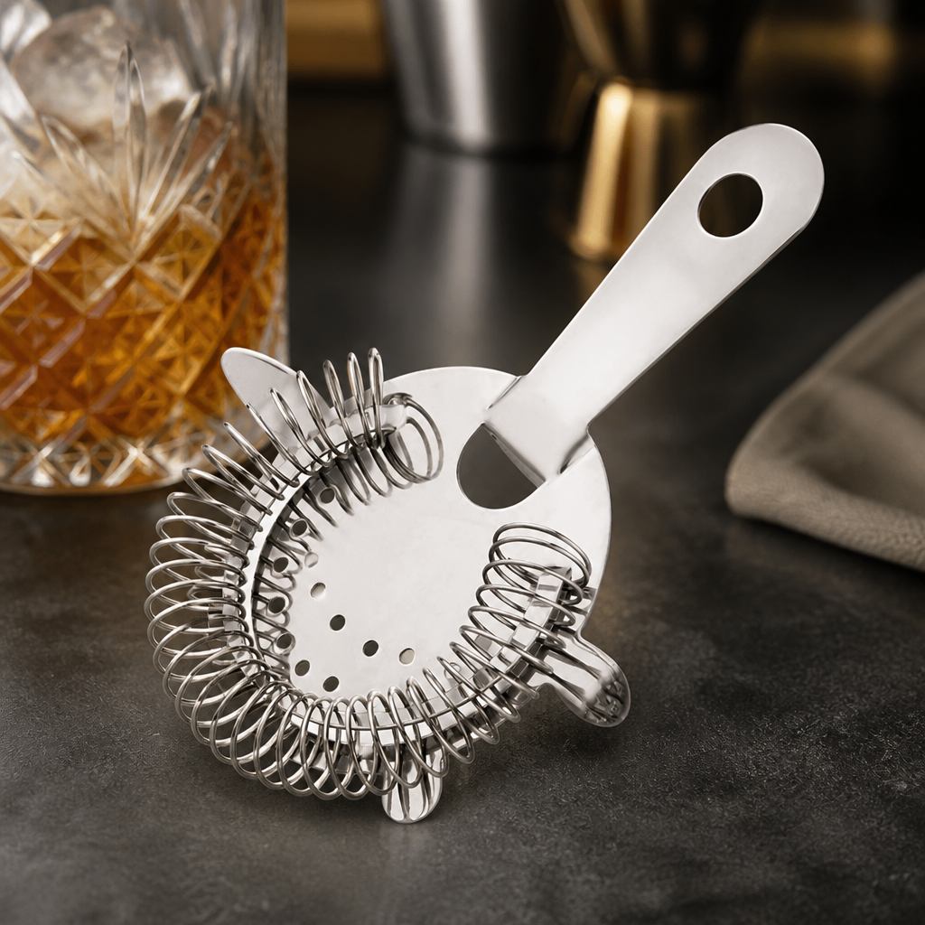 Commercial Hawthorne Strainer 4 Prong Stainless Steel Tool