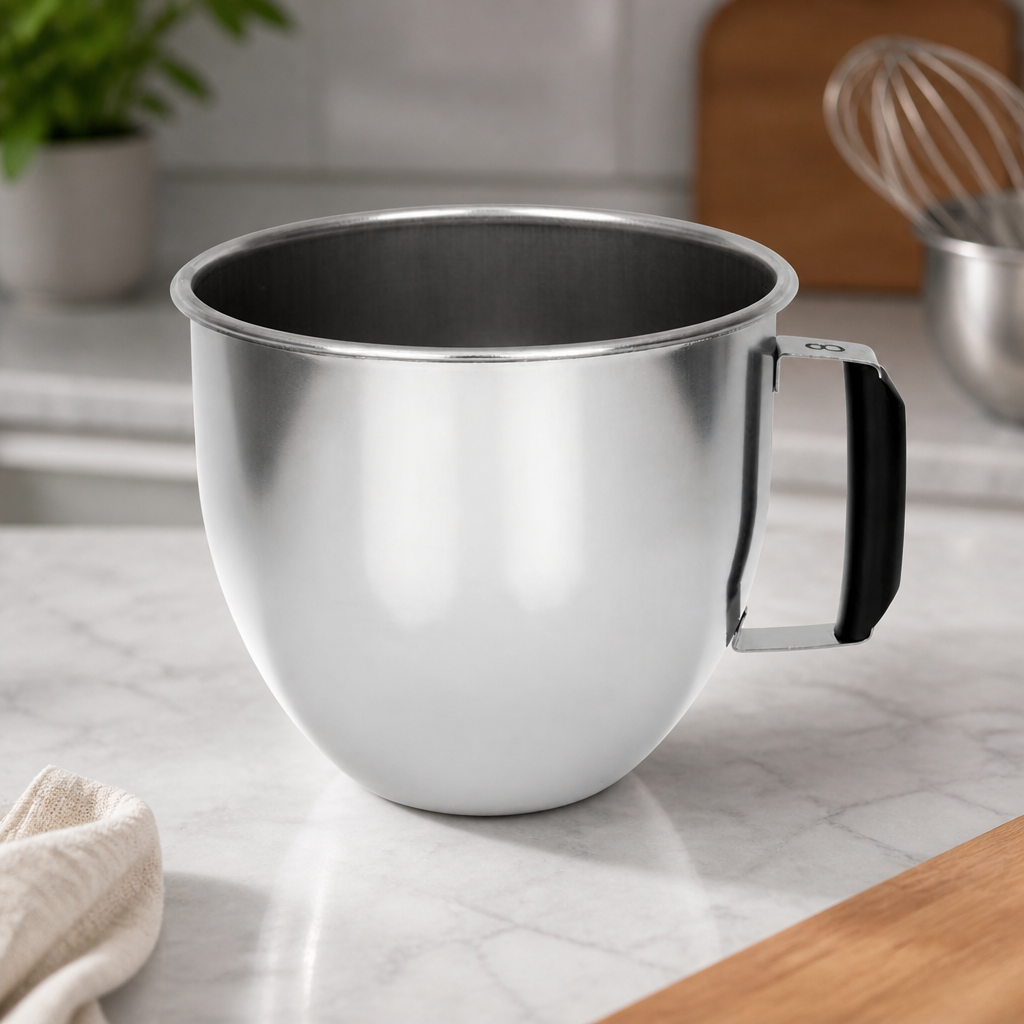 8L Stainless Steel Bowl with Handle for Commercial Mixers