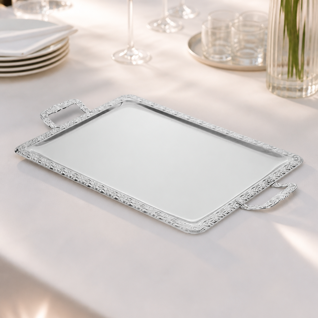 Stainless Steel Rectangular Serving Tray 360x600mm