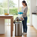 Premium Heavy Duty White Swing Bin Liner 40 Litre - Pack of 500 with Durable Material and Optimal Size for Waste Management