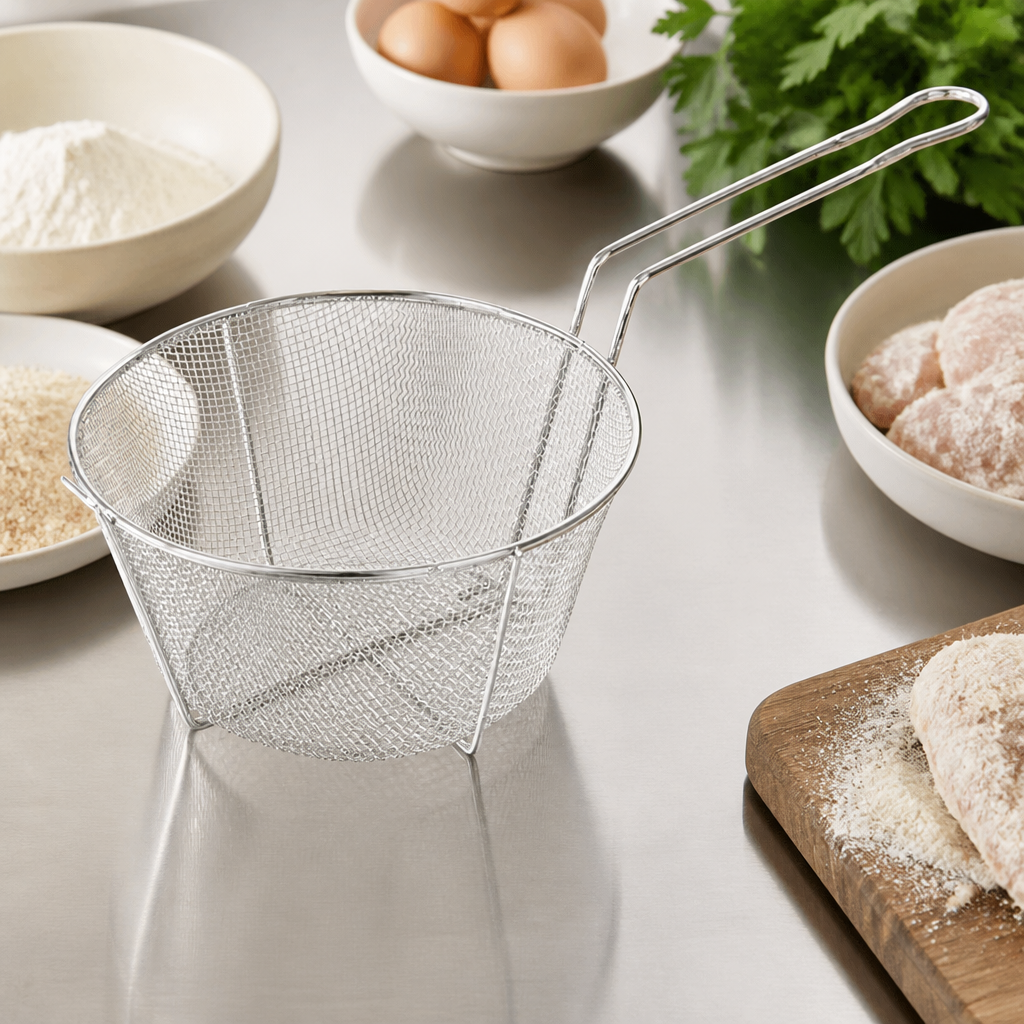 Commercial Stainless Steel Breading Basket 292mm for catering