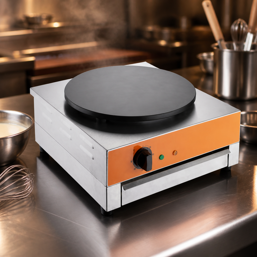 Commercial Electric Crepe Maker 40cm Cooking Plate 20kg